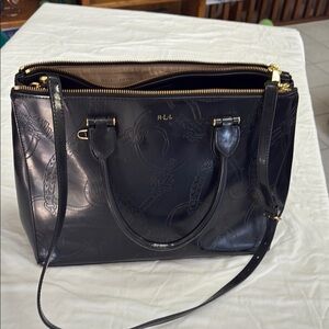 Ralph Lauren Black Satchel Bag